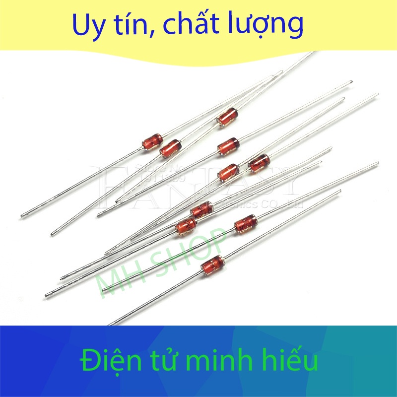 Set 50 Điốt Chỉnh Lưu_ 1W 12V 1N4742A 1N4742 DO-41_ Chuyên Dụng_Hàng loại đẹp