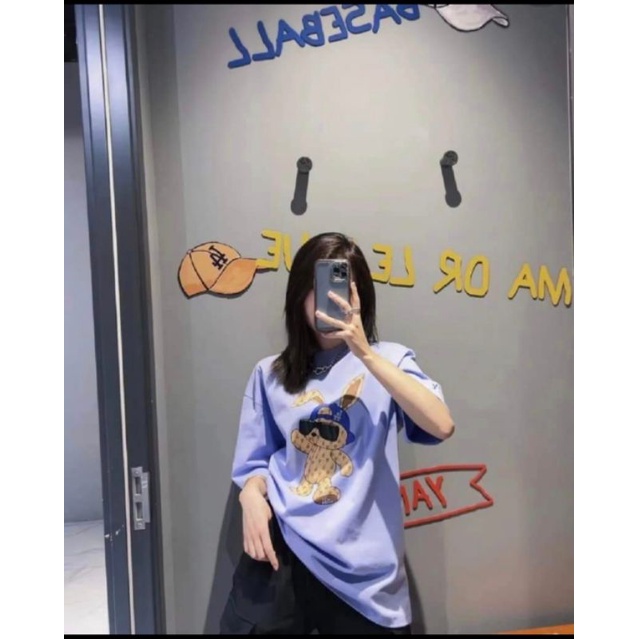 Áo thun mlb cotton mẫu thỏ hot 2023