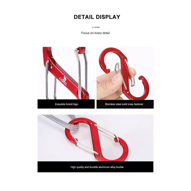 Móc Khóa Ba Lô Leo Núi Bằng Hợp Kim Nhôm Chất Lượng Cao