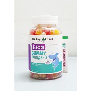 Kẹo dẻo bổ sung Omega3 Kid Gummy Omega3 hãng Healthy Care Úc chai 250 viên
