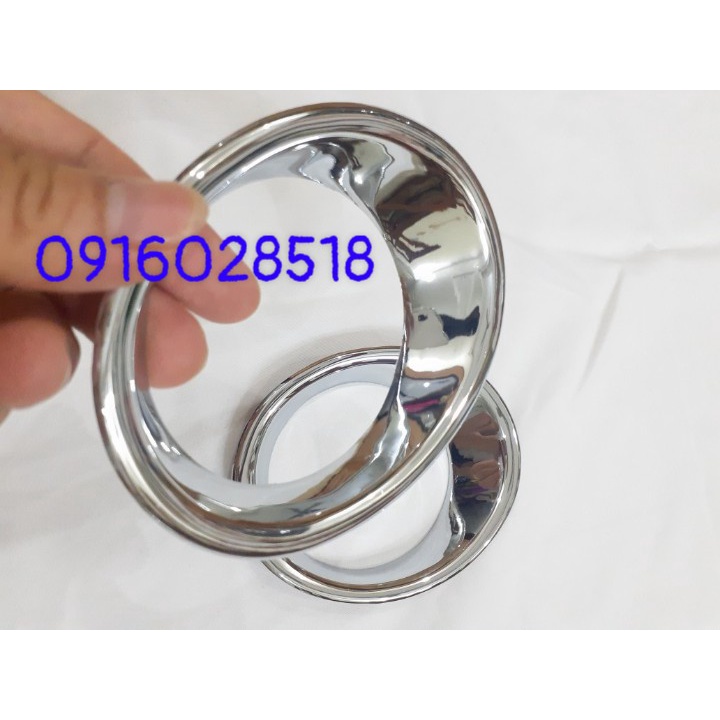 Ốp đèn gầm, đèn sương mù trước xe Toyota Innova 2012-2016 mạ Crom sáng bóng, ốp xi mạ xe o to