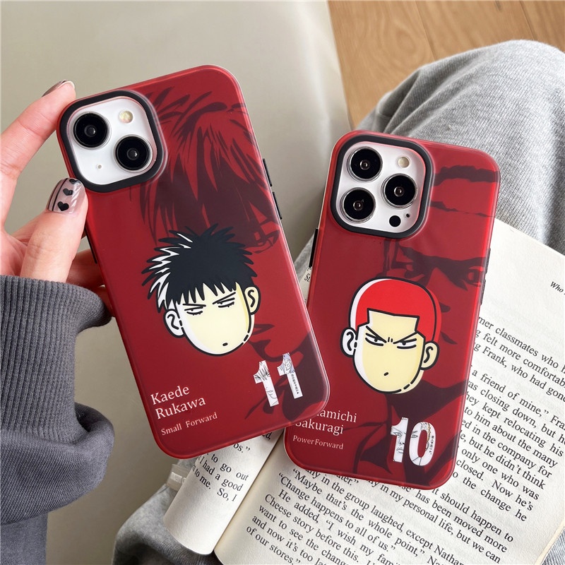 Ốp Điện Thoại Màu Laser In Logo Slam Dunk Sang Trọng Cho iPhone 14 13 11 12 Pro Max 12Pro 13Pro iPhone11