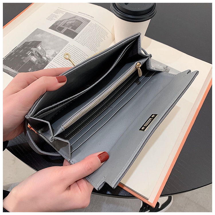 Ví Cầm Tay Dáng Dài Có Khóa Nhiều Ngăn Đựng Thẻ Mẫu Mới 2022