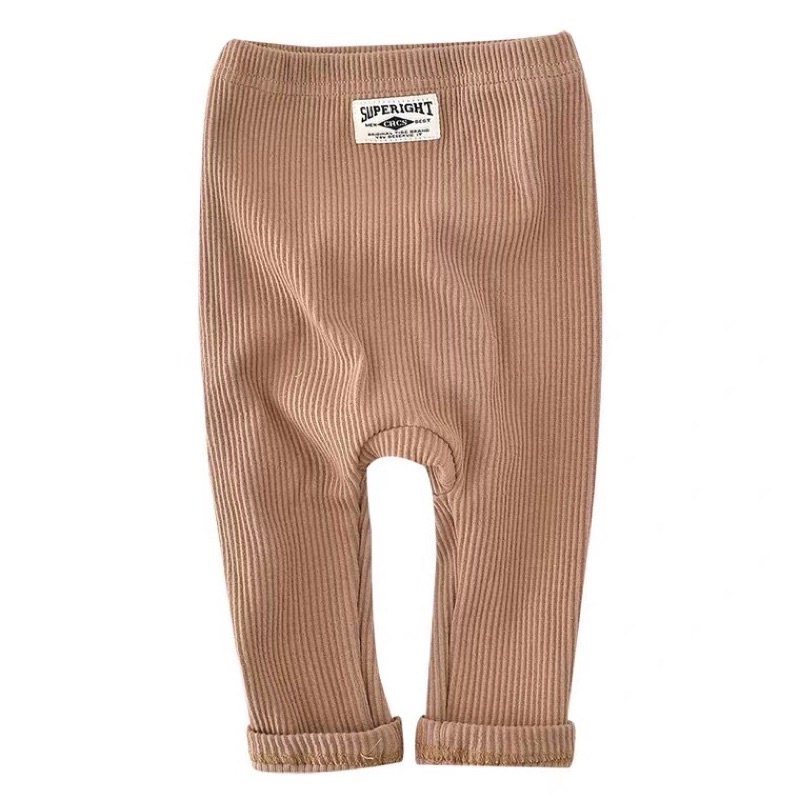 Quần len tăm cho bé quần thu đông đũng rộng dài chất len nhung tăm dày dặn