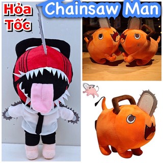 30cm gấu bông hình nhân vật chainsaw man pochita -denji răng cưa cao cấp cho bé