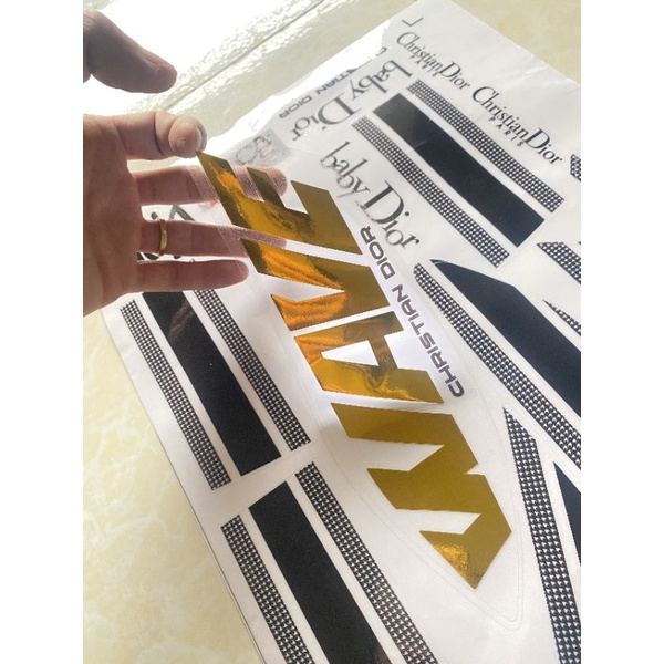 Tem Rời Dior Ghép Crom Wave 110cc Siêu Đẹp -Ảnh Thật