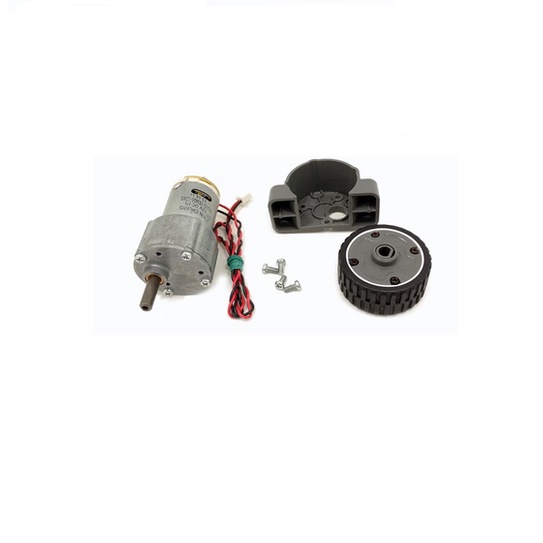 Động cơ giảm tốc hộp số full kim loại 12v và bánh xe chế xe, máy hút bụi và robot