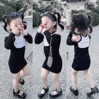 Đầm ba lỗ khoét vai cho bé iu