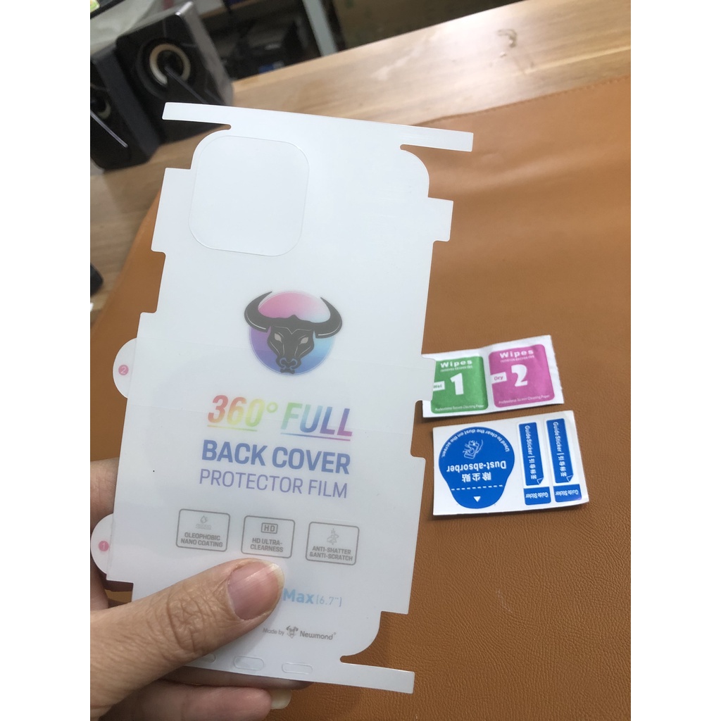 Miếng dán PPF mặt sau full lưng và viền chống vân tay