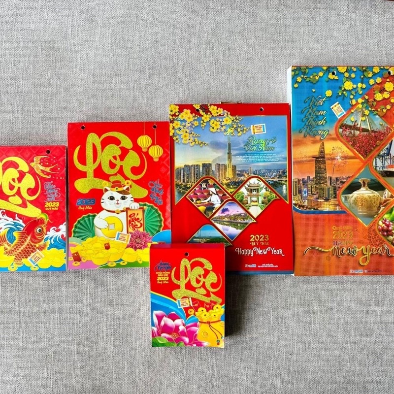 BLOC LỊCH 2024 CÁC KÍCH CỠ 11x16cm 15x21cm