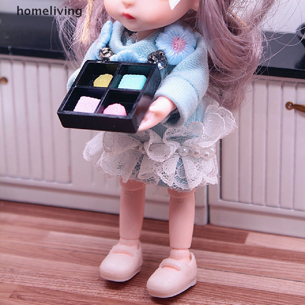 Bộ Giá Đỡ Bánh Trung Thu Tráng Miệng Tỉ Lệ 1: 12 Dùng Trang Trí Nhà Búp Bê