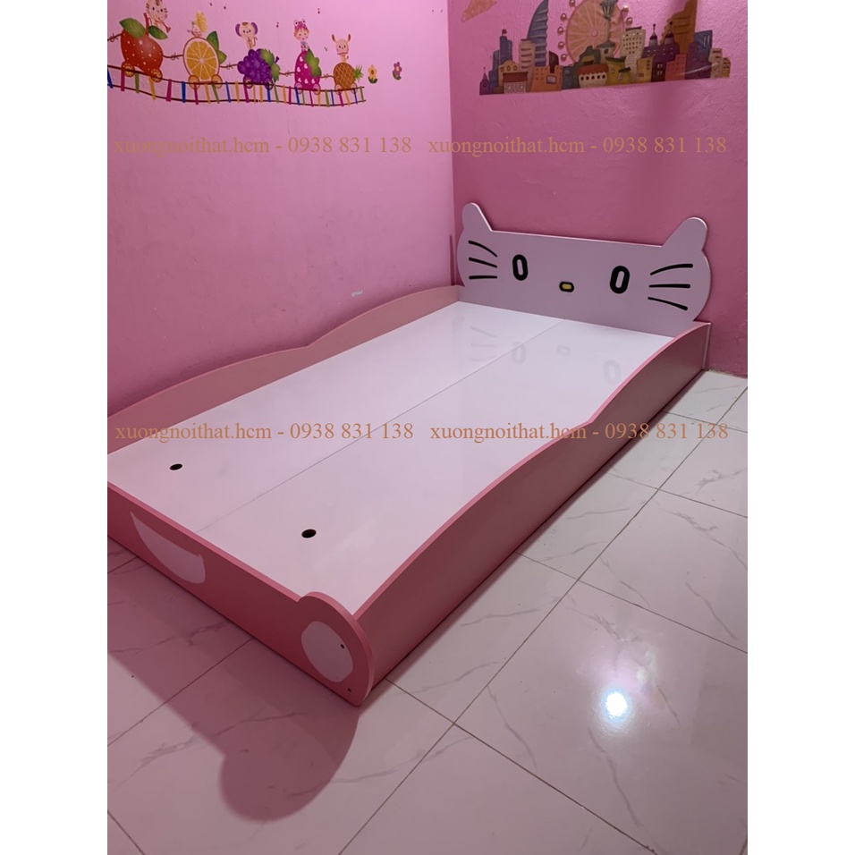 * ảnh thật* giường cho bé 1m2x2m, 3 màu đỏ - vàng - xanh #xuongnoithat.hcm