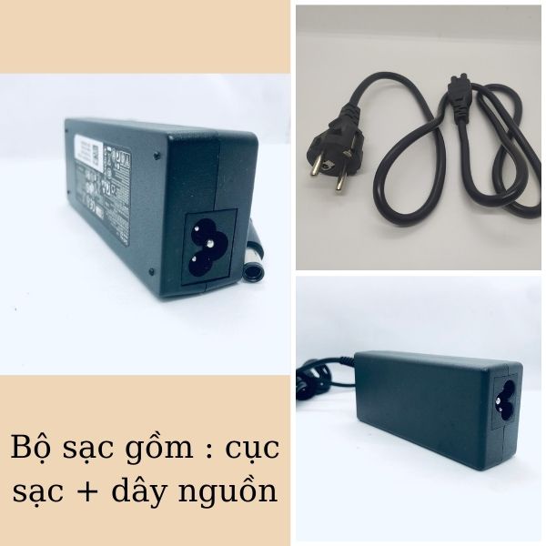 Sạc laptop dell chân kim to, chân kim nhỏ loại tốt, Sạc máy tính dell zin bảo hành 12 tháng