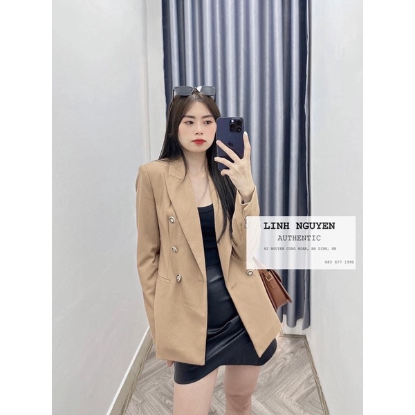 Áo blazer zara new tag màu vàng mustad
