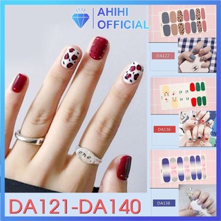 DA121-140 Nail Wraps Set Dán móng tay 14 miếng nhiều mẫu
