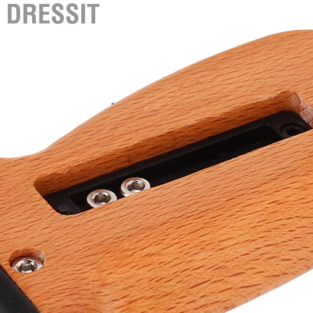 Dressit Wooden Side Handle Grip /4in Thread Shoe Mount For Camera DV Video Cage Kit