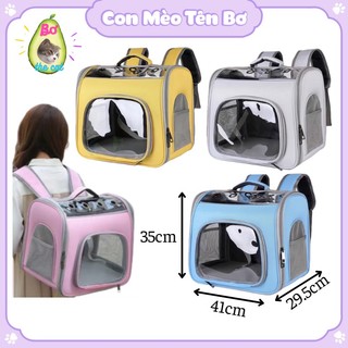 Balo Vận Chuyển Cho Mèo 8kg Chó 5kg, Dáng Cao Rộng Cứng Cáp