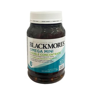 (Date 2027, lọ 400 viên) Dầu cá Blackmore Odourless fish oil Mini Caps 400 viên của Úc (Minicap BLM)