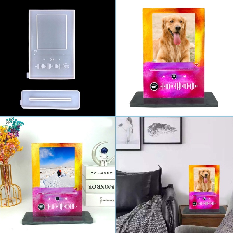 Khuôn Silicone Làm Khung Ảnh MP3 Để Bàn Trang Trí DIY