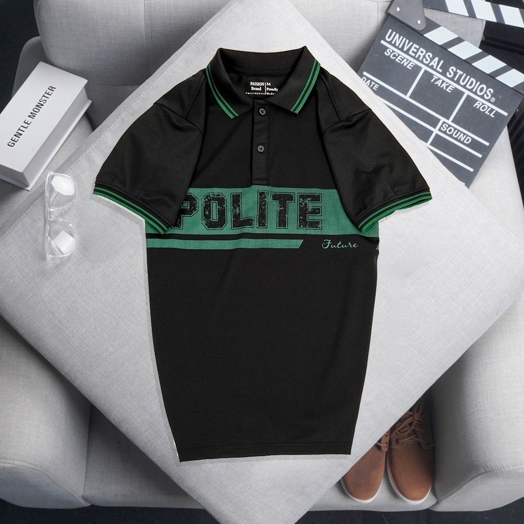 Áo thun nam có cổ phối sọc big size 3xl 90kg thoải mái, áo phông áo polo nam polite cotton cao cấp