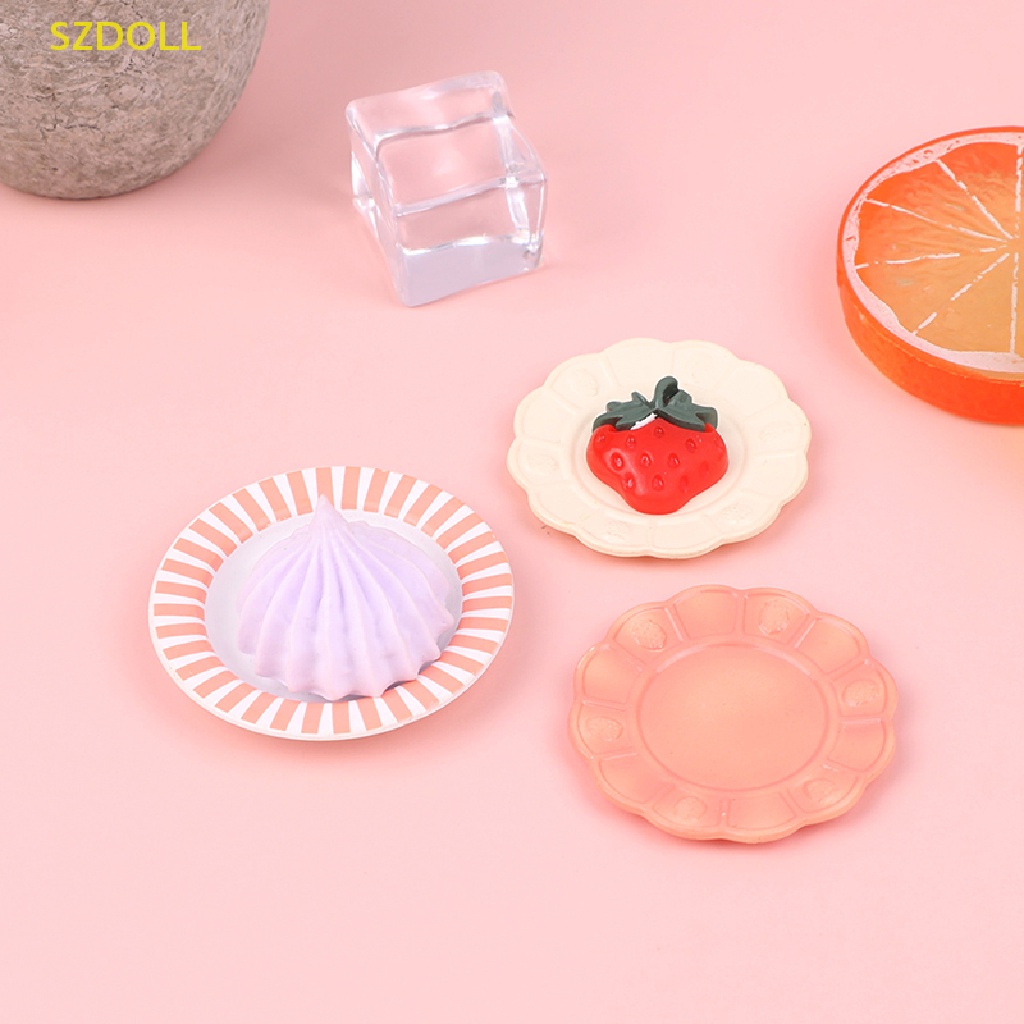 Mô Hình Đĩa Muỗng / Khay Đựng Bánh Trang Trí Nhà Búp Bê