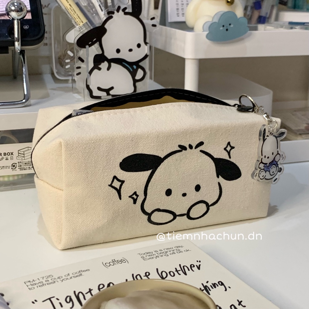 TÚI ĐỰNG BÚT SANRIO VẢI CANVAS SIÊU BỰ  - tiệm nhà chun