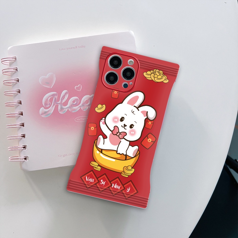 Ốp lưng iphone vỏ kẹo Thỏ Tài Lộc 6/6plus/6s/6splus/7/7plus/8/8plus/x/xr/xs/11/12/13/14/pro/max/plus/promax - ORIO