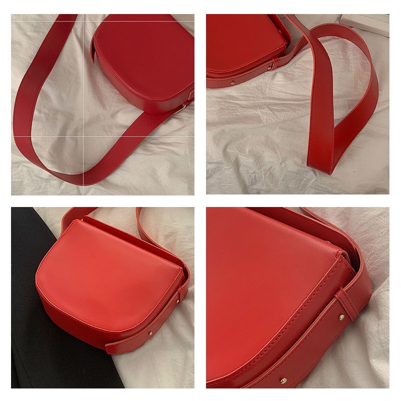 MISCHA Túi Đeo Chéo Vai Bằng Da PU Thời Trang Sành Điệu Cho Nữ