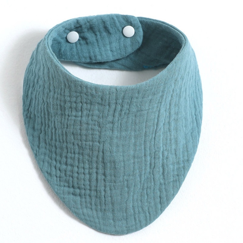 Set 3 Yếm Ăn Chất Liệu Muslin Mềm Mại Thấm Hút Mồ Hôi Cho Bé Sơ Sinh