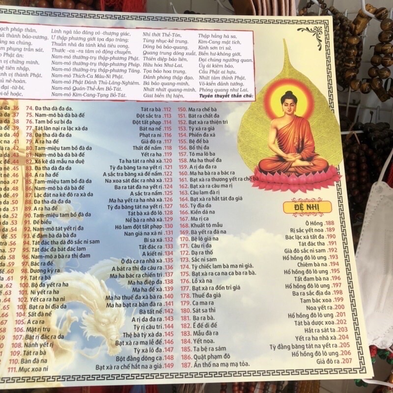 Tờ chú thần chú lăng nghiêm _ ảnh thật shop tự chụp 100%