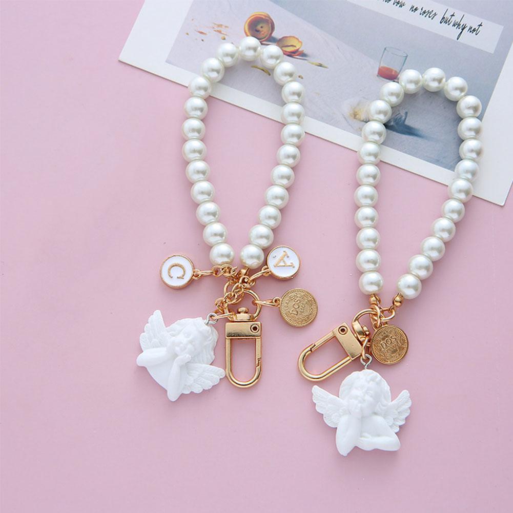 Móc Khóa Kim Loại Hình Vỏ Sò Đính Ngọc Trai Sáng Tạo Cho Xe Hơi Q5F8 Key M6A7