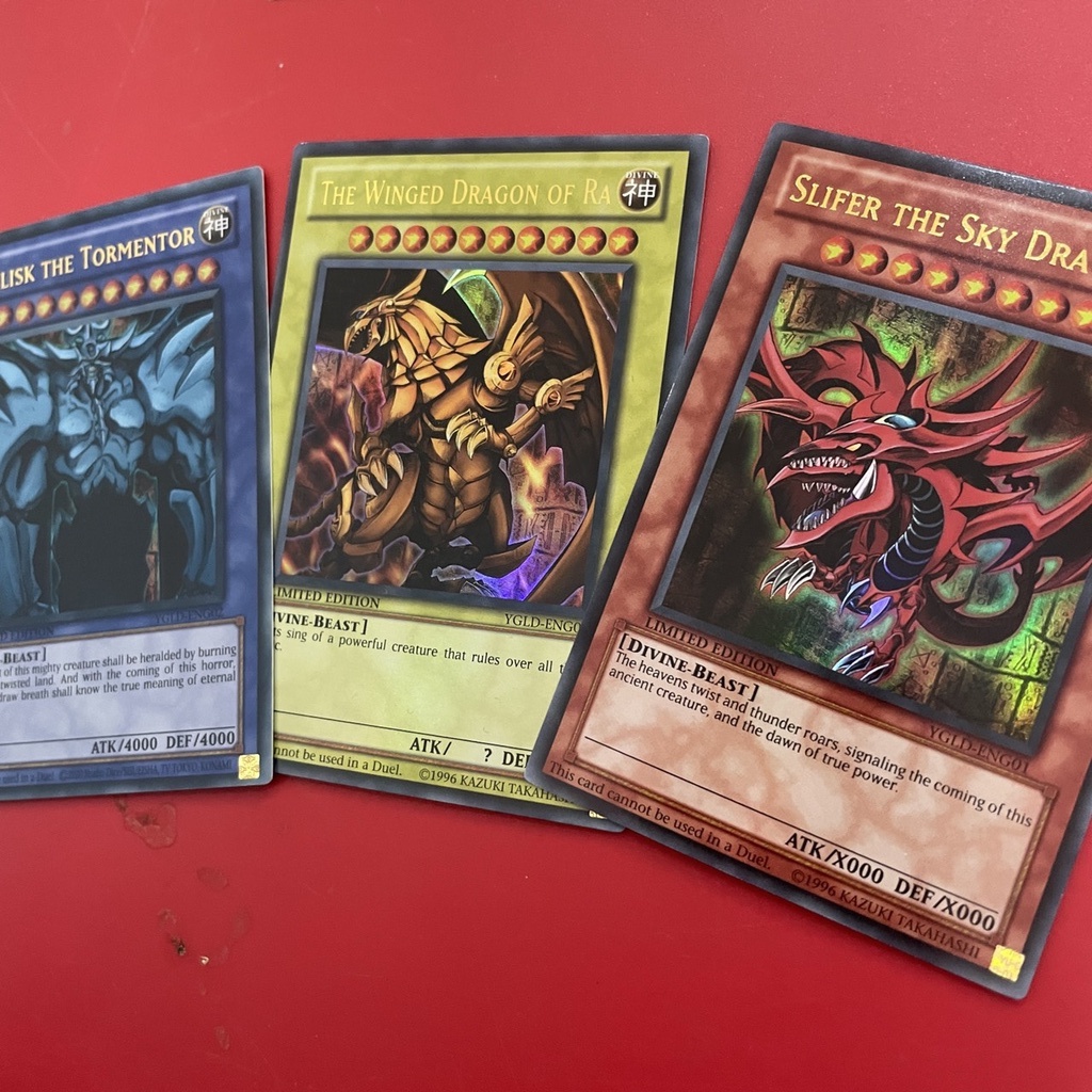 Bộ Sưu Tập Tam Thần Ai Cập Phiên Bản Anime- 3 Egyptian God Slifer, Obelisk, Ra