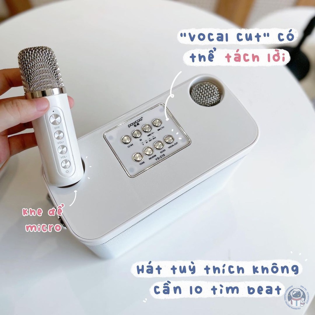 Bộ Loa Hát Karaoke Gồm 2 Mic Bluetooth Mini Có 7 Tone Giọng Hát Là Hay