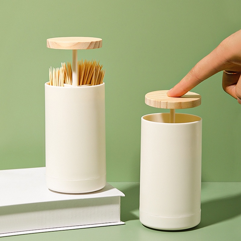 HỘP ĐỰNG TĂM BÔNG TRANG ĐIỂM, Bông trang điểm nắp bật tự động 12x6cm