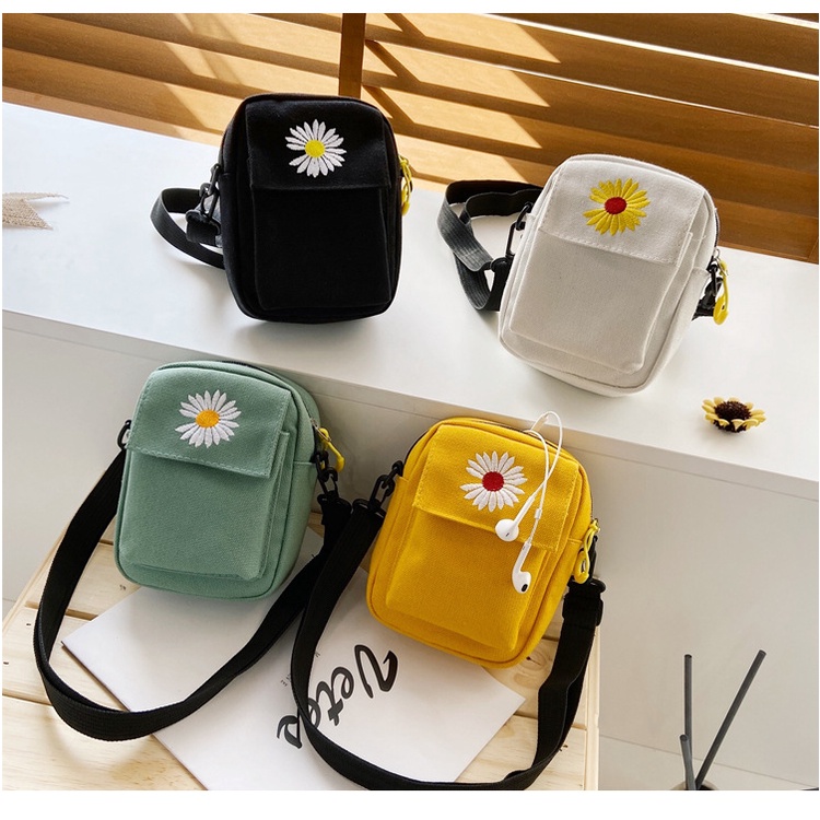 Túi đeo chéo mini vải bố phong cách hàn quốc dễ thương giá rẻ AVAI STORE TV223