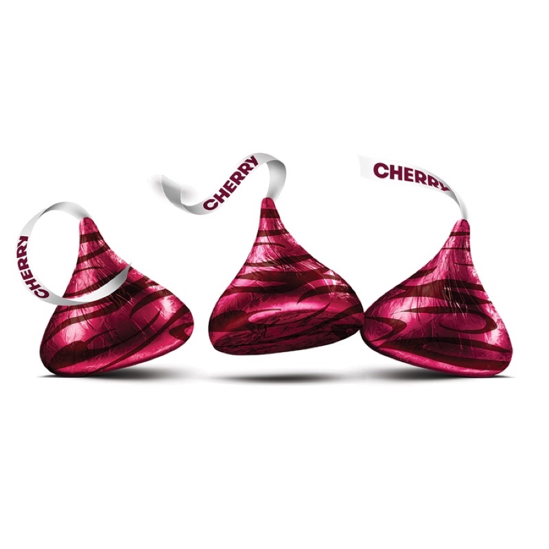 KẸO SOCOLA SỮA NHÂN SYRUP CHERY/ HERSHEY'S KISSES Milk Chocolates Filled with Cherry Cordial 283g- USA