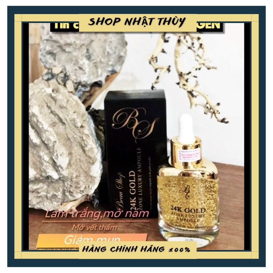 Tinh chất đậm đặc 24K Gold Zone Luxury Ampoule 99,9% Pure Gold Anjo