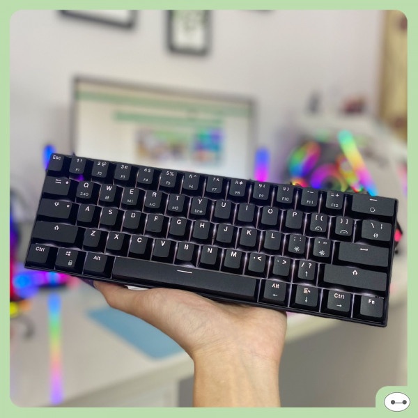 Bàn Phím Cơ Kananic Readson WL61 Bluetooth Đen Red Switch - Đỗ Lợi Computer