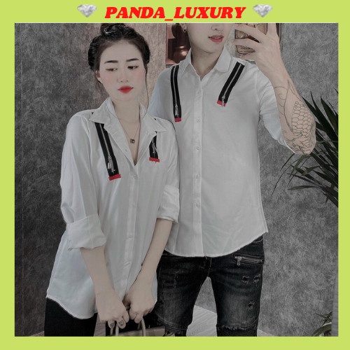 Áo sơ mi nam dài tay phối dây kéo vai cao cấp mẫu mới hot nhất hiện nay