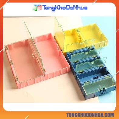 Hộp nhựa đựng linh kiện điện tử SMT tụ điện, điện trở siêu tiện dụng hộp ghép đa năng GIÁ CỦA /1 SẢN PHẨM