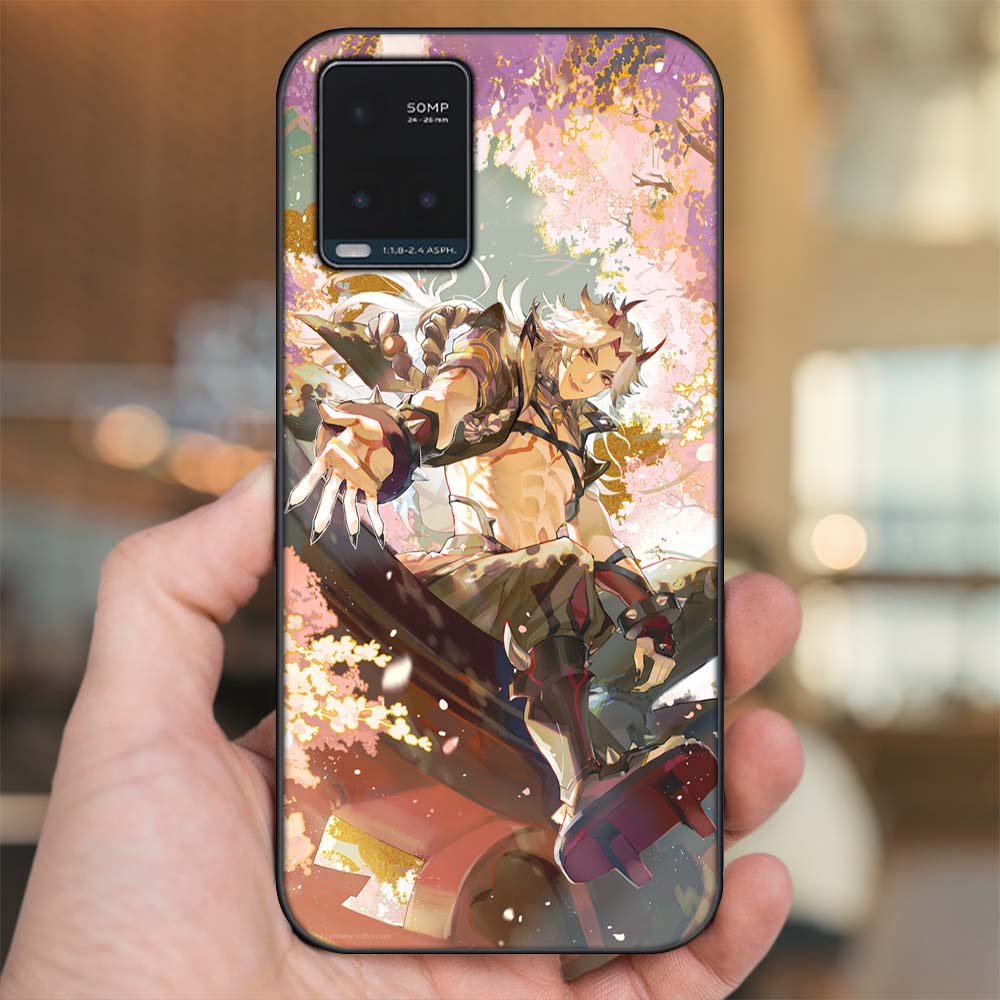 Ốp lưng Vivo Y21s, Y33s viền đen in hình Arataki Itto Genshin Impact