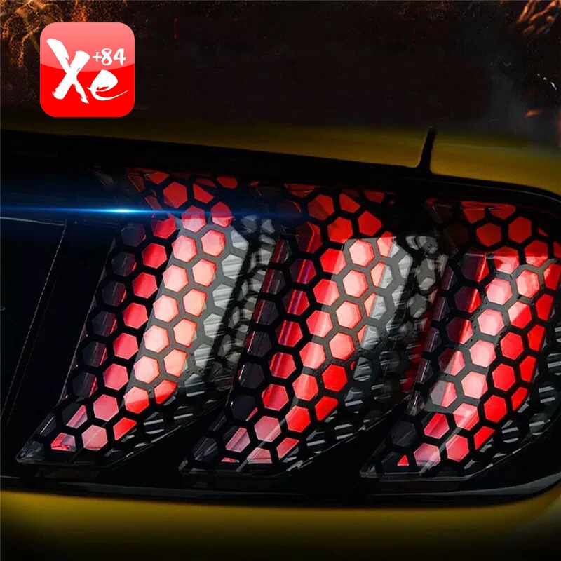 Decal trang trí đèn hậu