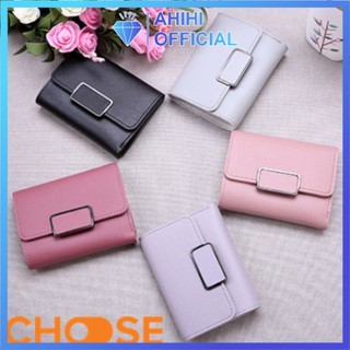 Ví Nữ Cầm Tay Hình Chữ Nhật Phối Khóa Vuông Mini Sang Trọng Cho Phái Nữ BBK9K6