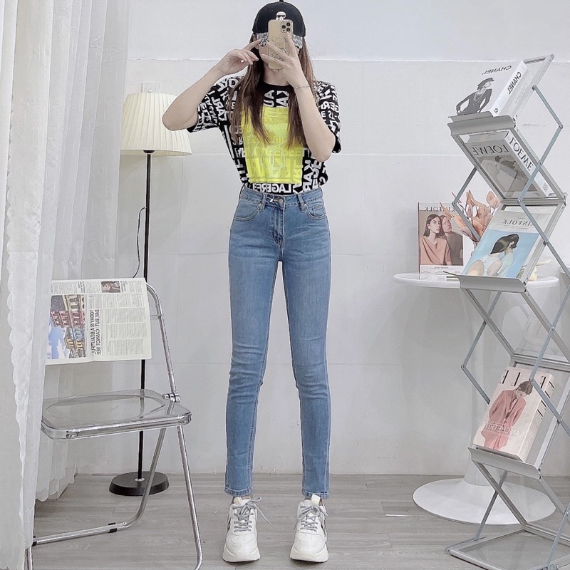Quần Jean Nữ g.a.p vnxk lưng cao và co giãn mạnh