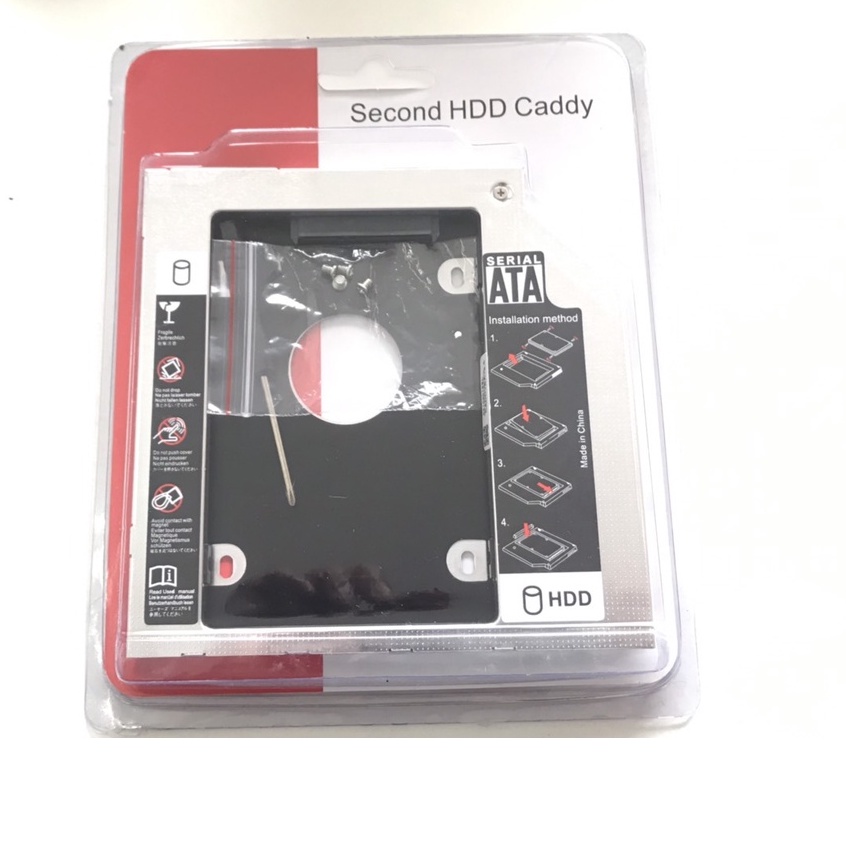 Khay ổ cứng Cady Bay HDD SSD SATA3 mỏng 9.5mm/ 12.7mm loại dày