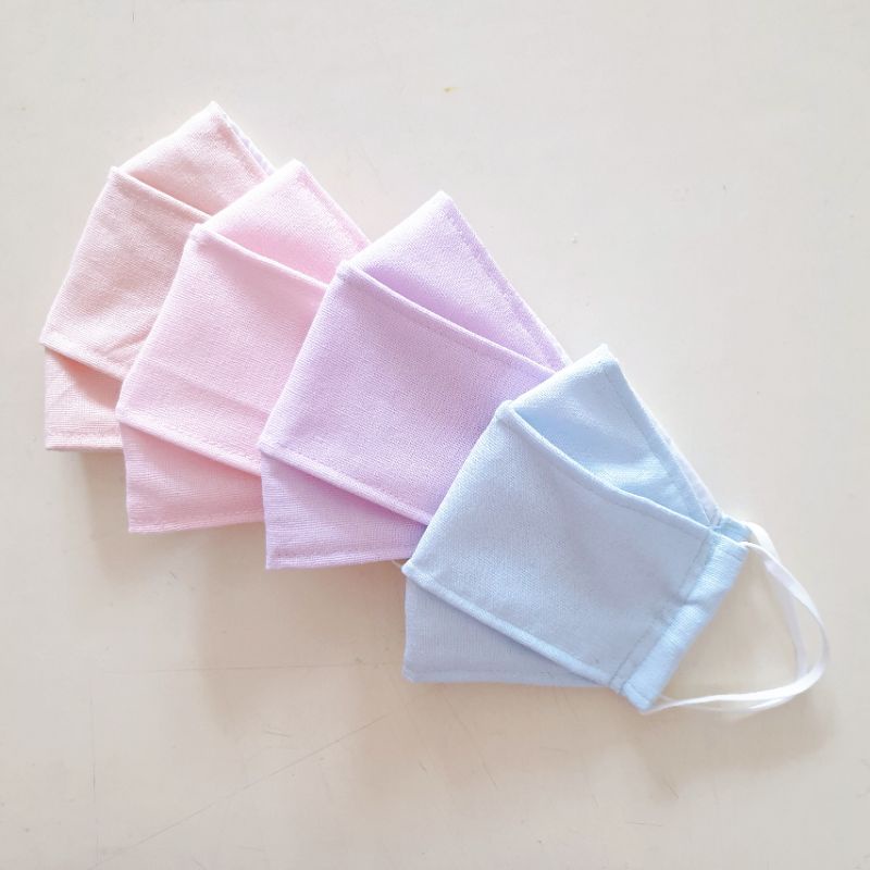 Khẩu Trang 3D Trơn vải Linen