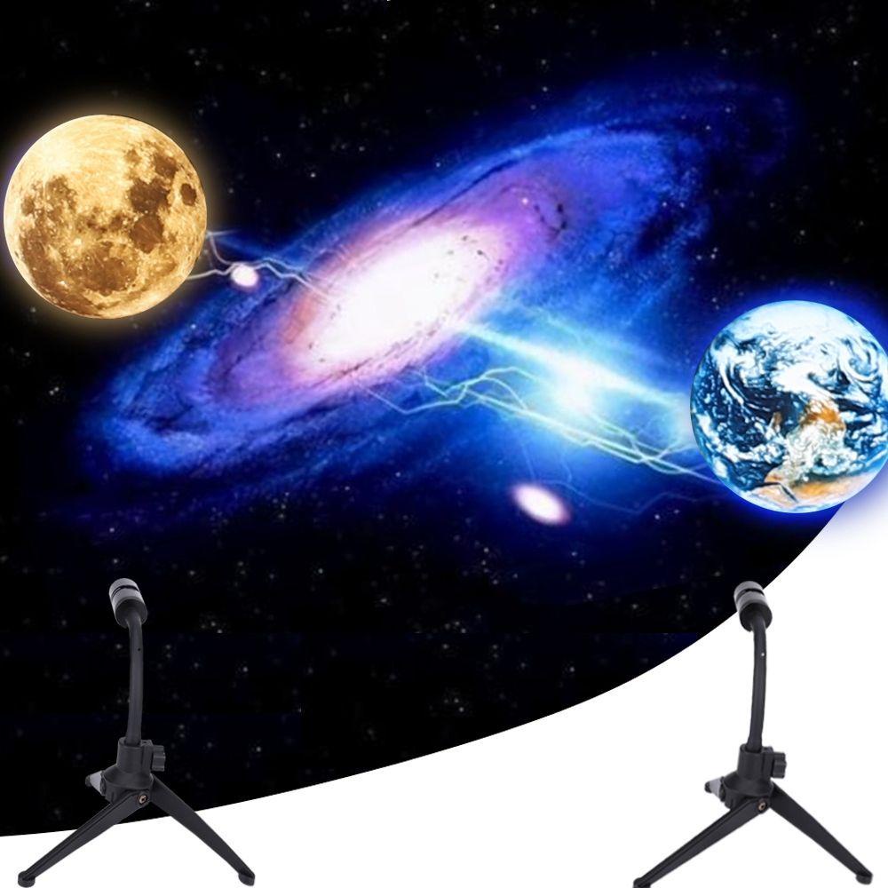 Đèn Ngủ Chiếu Hình Trái Đất Và Mặt Trăng MT66 - Mẫu Mới 2022 - Dùng Cáp Sạc USB - Chính Hãng HD DESIGN