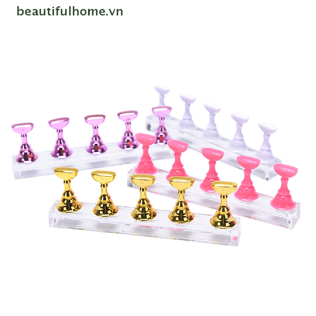 1 Bộ Giá Đỡ Trưng Bày Móng Tay Bằng Acrylic Pha Lê