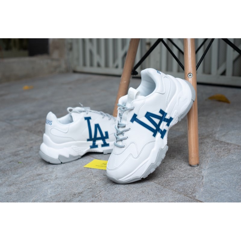Giày Chunky MLB Độn Đế, Giày MLB Chính Hãng CHUNKY Bigball Chunky New York Yankees,  A NY Beige