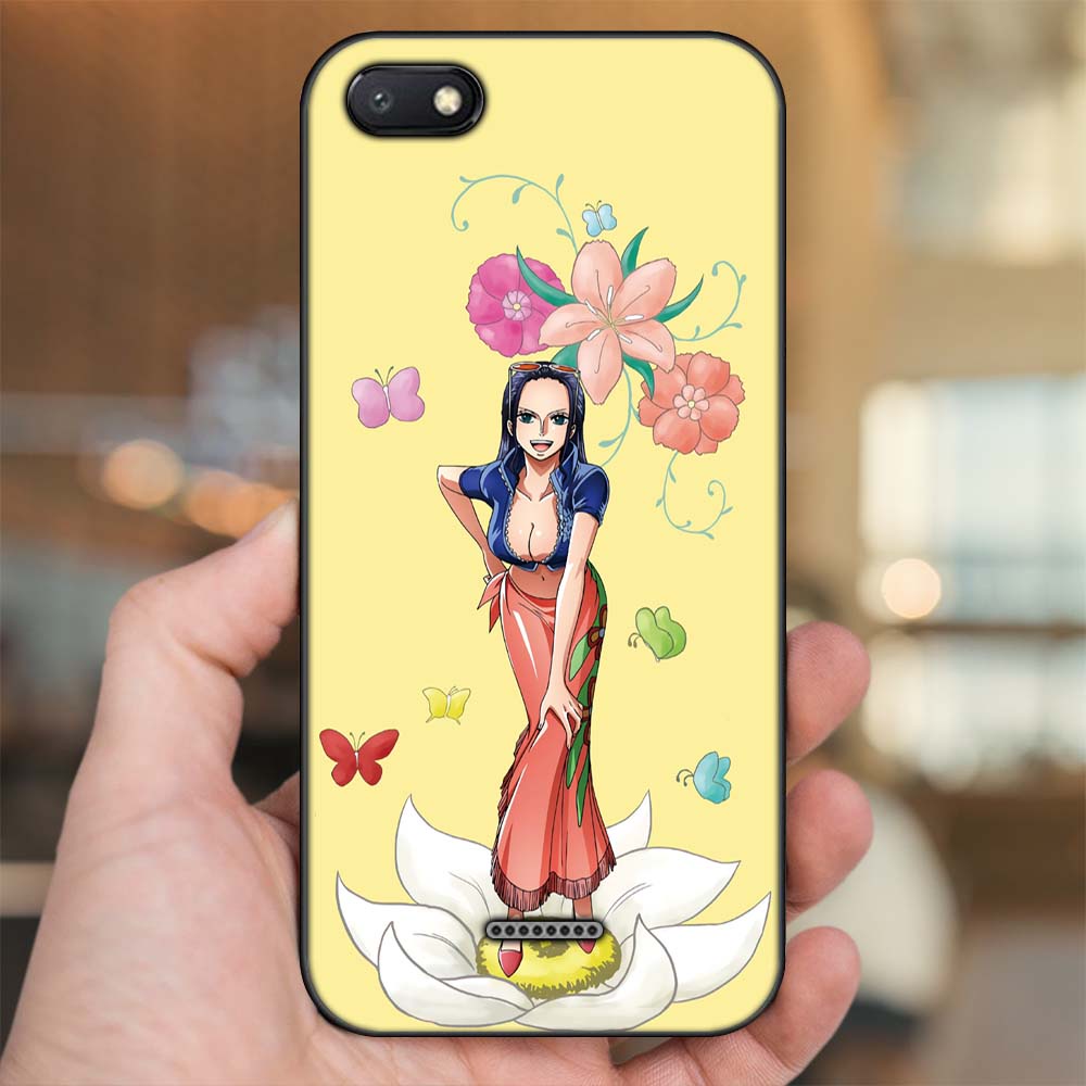 Ốp lưng Xiaomi Redmi 6A viền đen in hình Nico Robin One Piece Đảo Hải Tặc